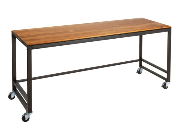 Madera 72" x 24" x 34" White Merchandising Table